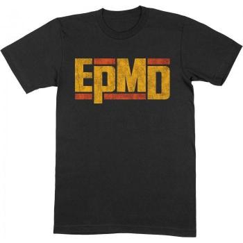 T-shirt nera EPMD con logo distressed