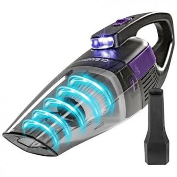 CLEANmaxx Aspirateur compact sans fil 74V gris/violet