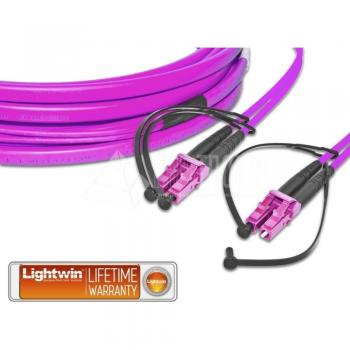 Cavo Fibre Lightwin LC‑LC OM4 15 m – Versione Viola