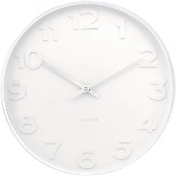 Karlsson Wanduhr Mr. White 37,5cm in Weiß