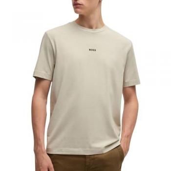 Boss ORANGE Tchup Logo Crew Neck T-Shirt Hellbeige