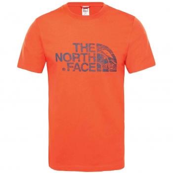 Woodcut Dome Herren-T-Shirt von The North Face – Rot & Marine Blau XXL