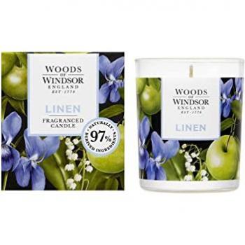 Woods of Windsor Linen Candle 150g (Pack of 1)