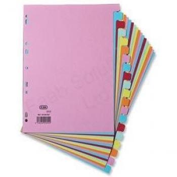 Elba rainbow A4 20-piece divider set