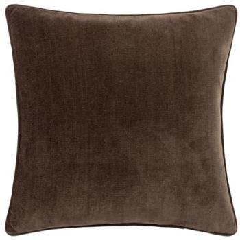 Heavyweight Brown Chenille Pillow Cover – 20” Square