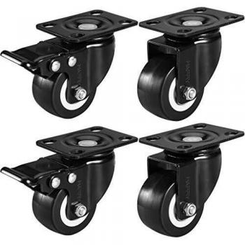 Hospital Trolley Castors – 50 mm Plate, 200 kg Load