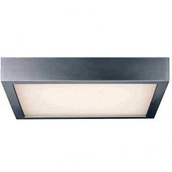 Brayden Studio LED-Bündigleuchte Norborne – 20 cm – Grau/Weiß – 5,5 H x 30,0 W x 30,0 D