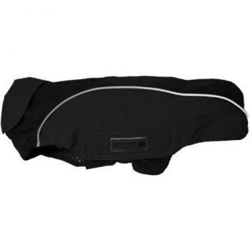 Schwarzer Easy Rain Hundemantel – 52 cm Rückenschnitt