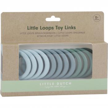 Kinderfreundliche Little Dutch Ringe – 12 Stück, blau, ab Geburt