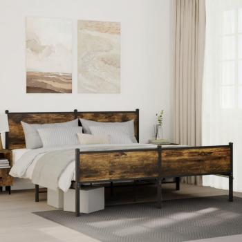 Estructura de Cama Maison Exclusive Metal Rojo Ahumado 180x200 cm