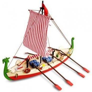 Drakkar Viking Boat – Modellino in Legno per Figli