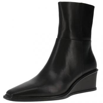 Vagabond Shoemakers Women's Aino Black Square Toe Wedge Heel Ankle Boots