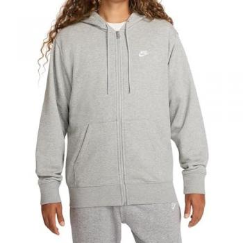 Felpa Uomo Nike Club con Cappuccio – Grigio, Taglia XL+