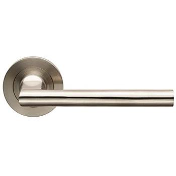 Round Rose Elliptical Handled Pair – Satin Steel