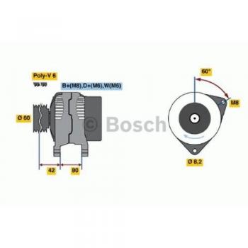 Lichtmaschinen-Generator BOSCH 0 986 036 690