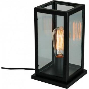 Table Lamp Italux Laverno – Noir Mat, Éclairage Industriel, E27
