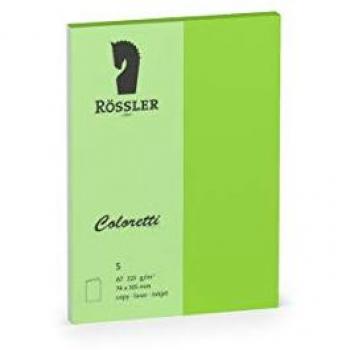 Doppelkarte Coloretti A7 hoch VE=5 Stück hellgrün