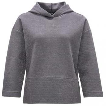 Opus Damen Glitzer Hoodie Grau Größe 40