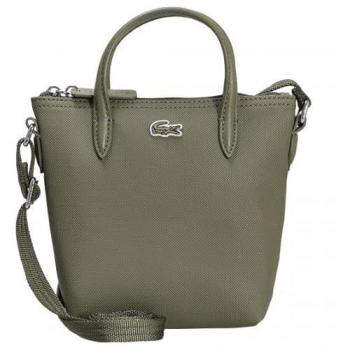 Lacoste Damen Shopper L.12.12 Crossover-Tasche Grün Unifarben