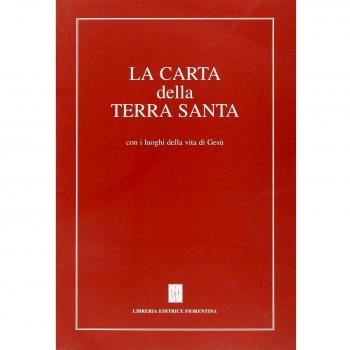 Carta della Terra Santa con i luoghi della vita di Gesù