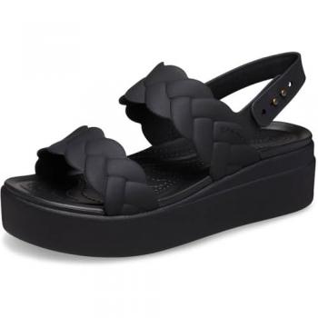 Crocs Women's Brooklyn Woven Low Wedge Sandals