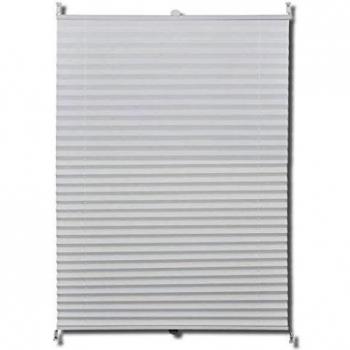 Plisse Blind, 70x125cm, White, Vidaxl