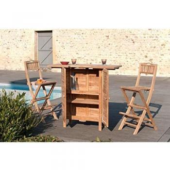 Bar de Jardín Harris de Teca Natural