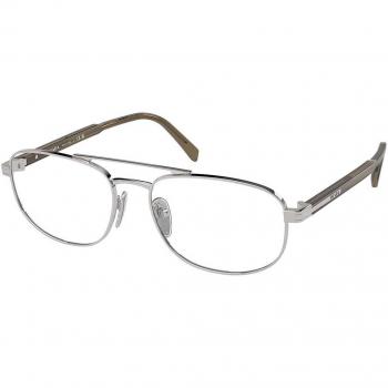 Prada PR A56V 11U1O1 Men's Eyeglasses Silver Size 57