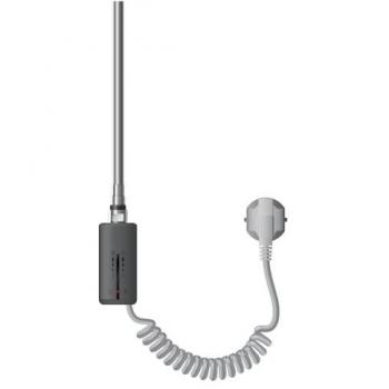 Thermoplongeur LuxeBath 1200W en acier inoxydable anthracite avec thermostat, contrôle de la température et minuterie