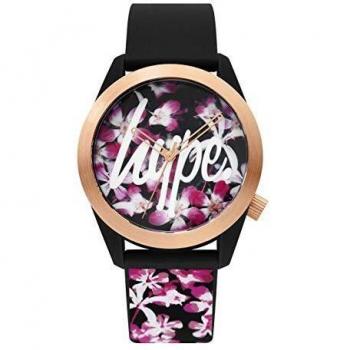 Hype Black Floral Youth Watch