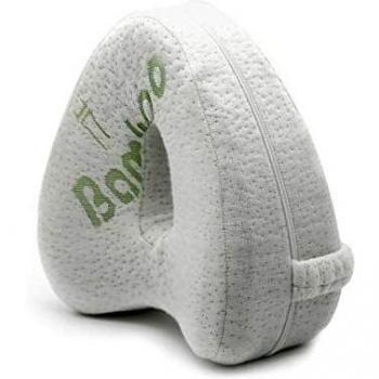 Almohada de apoyo lumbar y para piernas, de espuma con memoria, color blanco