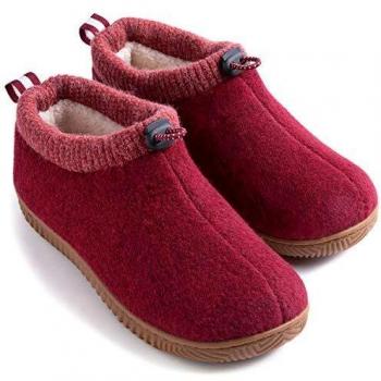 Red Velvet Memory House Shoes