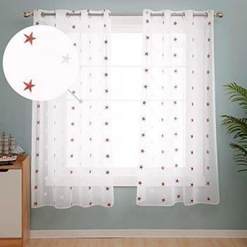 Voile Trasparente Tende “Fiore d’Arancio” 140x183 cm