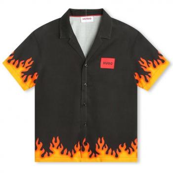 Hugo 6A Chemise Noir pour Garçon