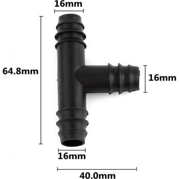 Barbed Hose Tee Water Splitter 16-110mm