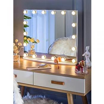 LuxeLite 18‑Color Vanity Mirror