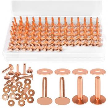 Rivets Cuir Cuivre Pur avec Bavures 154