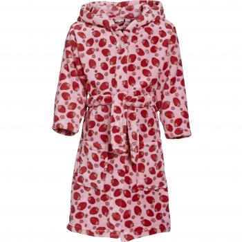 Playshoes Fleece-Bademantel Fragole Rosa, 134/140