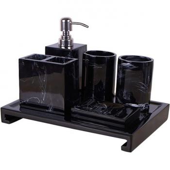 Kit de salle de bain 5 pièces avec tasse à brosse LO724410