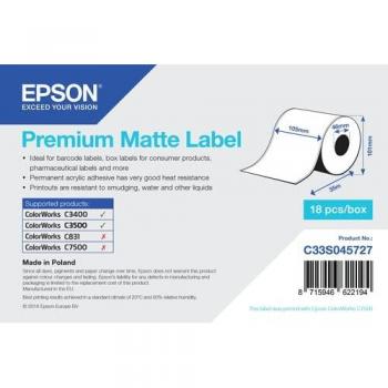 Etiquetas Continuas Epson Premium Mate