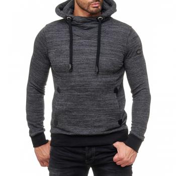 Red Bridge Melange Sweatshirt für Männer – Anthrazit, Größe S, dicke Kordelkappe