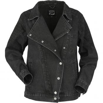 Red by EMP Biker Jeans Jacket – Nero – Donna – XS‑XXL