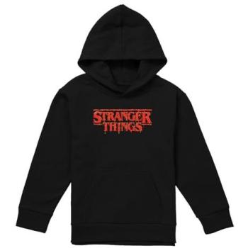 Youth Red Drip Stranger Things Black Pullover (Age 7‑8)