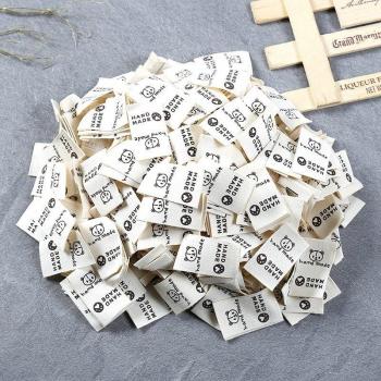 100PCS Bear Design Fabric Tags for DIY