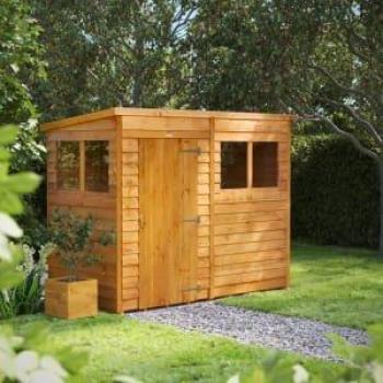 Power Sheds 8ft x 4ft Pent Overlap Dip Treated Backyard Shed