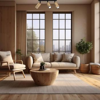 Plafonnier Nise, 3 lampes, design allongé, acier noir, bois