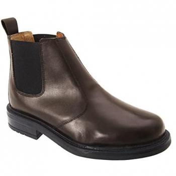 Roamers Men's Brown Leather Quarter Lining Gusset Dealer Boots Size 9