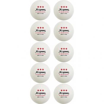 10 Pack XCLOHAS 3 Star Training Table Tennis Balls