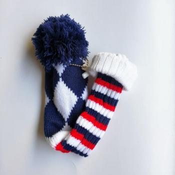 1pc Pom Pom Head Cover Wool Knit for Hybrid Golf Clubs with Tag X