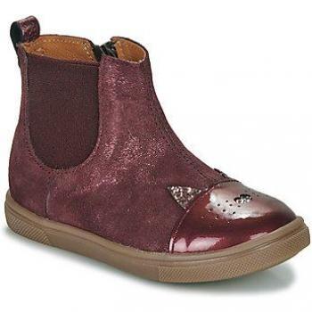 Boots GBB JESSINE Bordeaux pour enfants filles tailles 31, 32, 33
